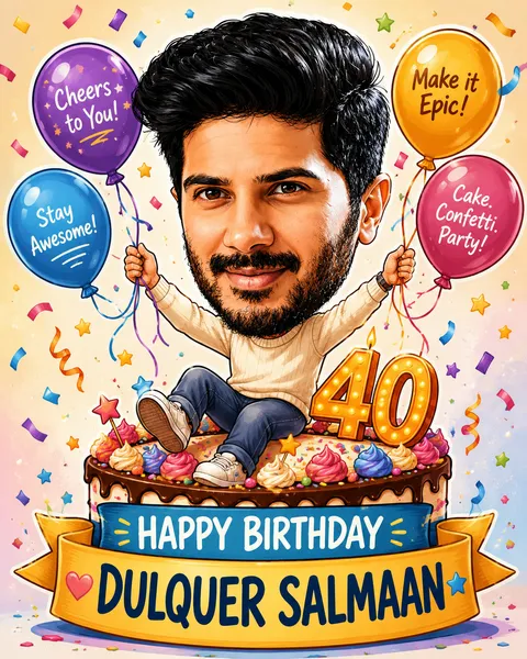 AI-generated example image for the prompt "Birthday Caricature"