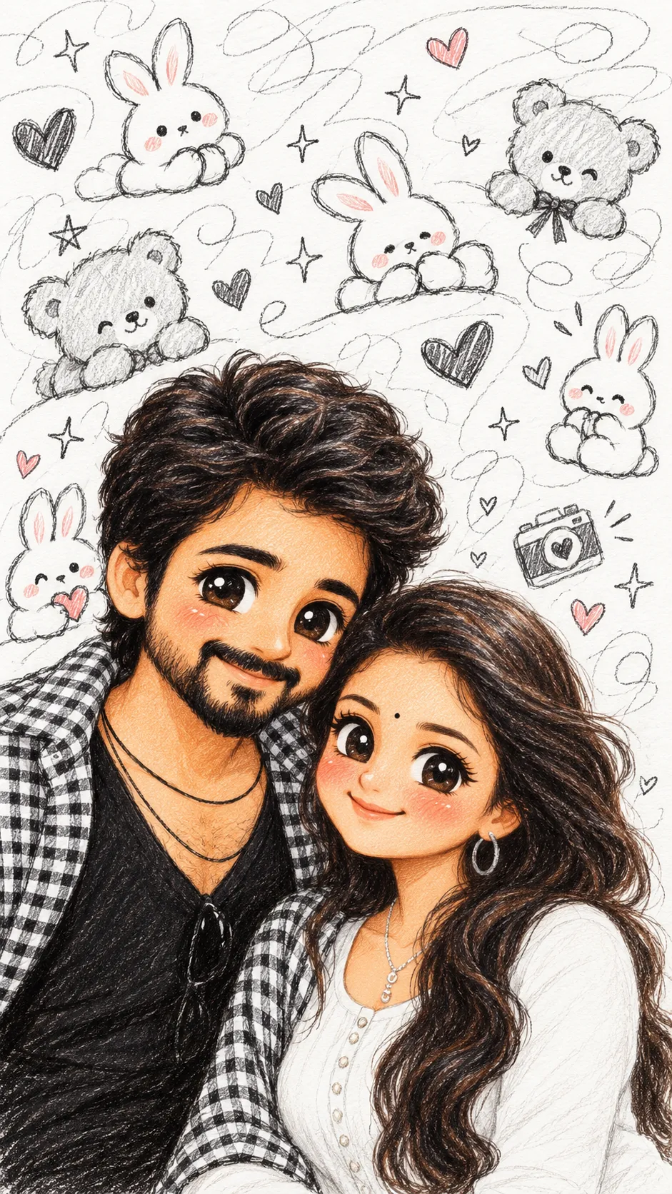 Chibi Love Doodle Illustration