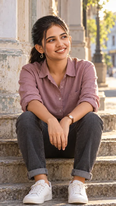 Colonial Steps Portrait