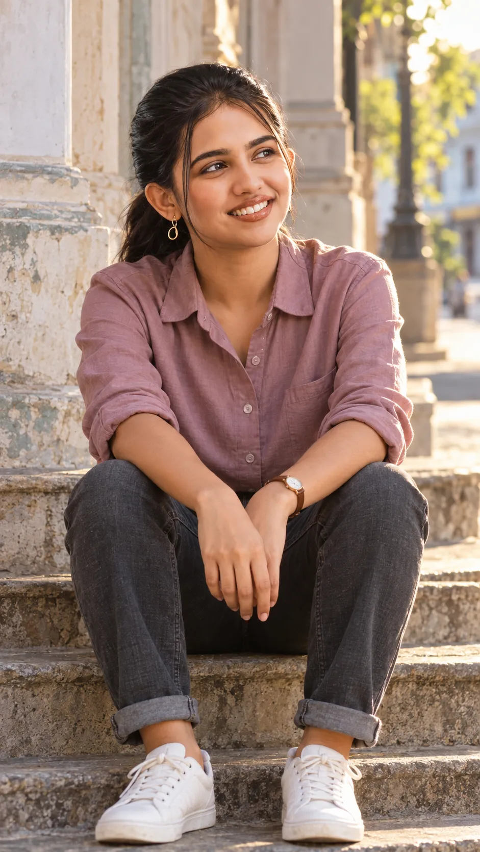 Colonial Steps Portrait