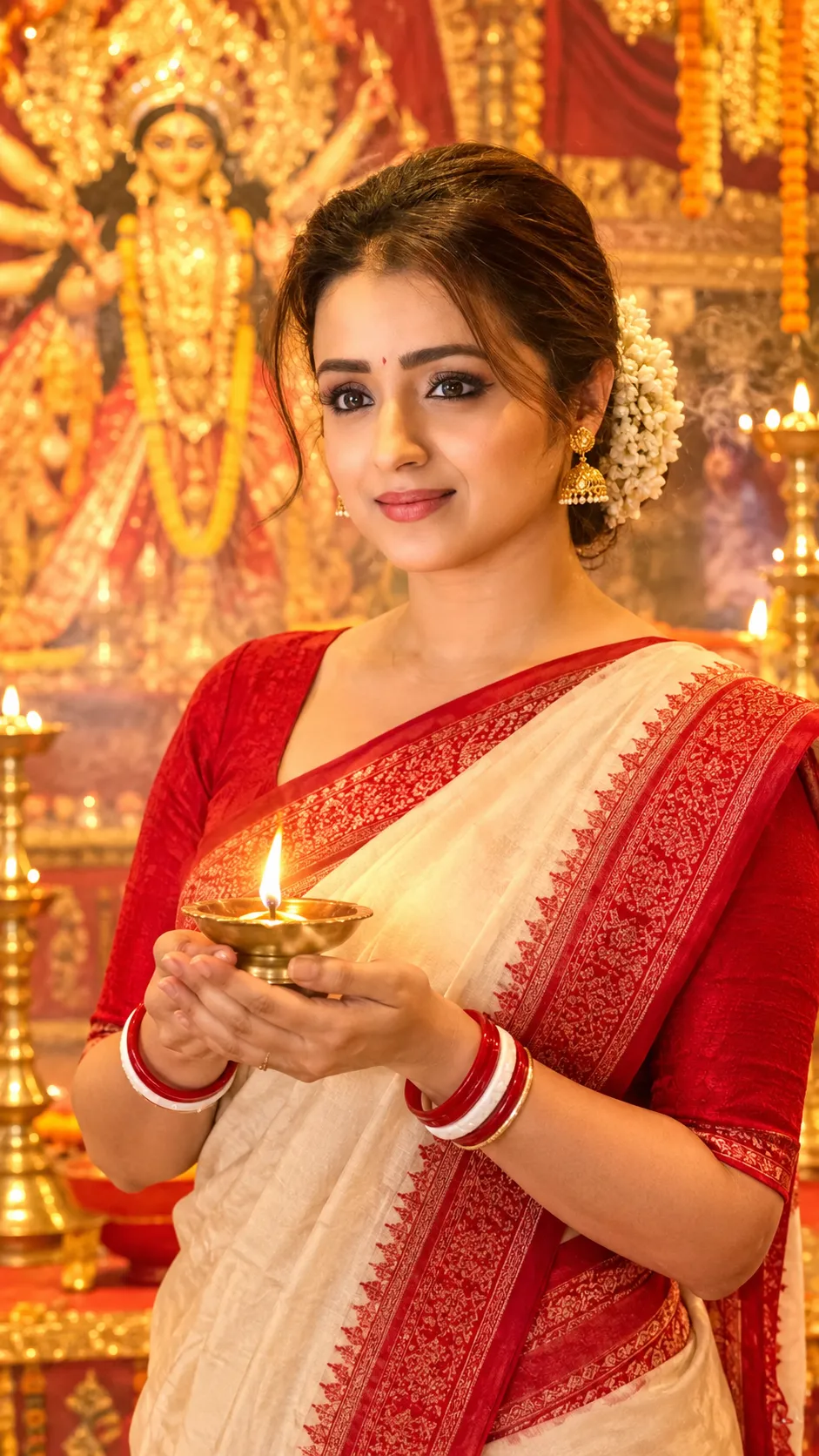 Durga Puja Celebration Portrait