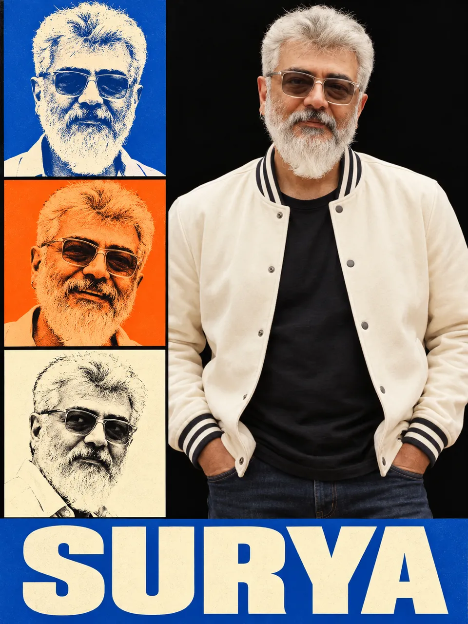 Cobalt Pop-Art Name Poster