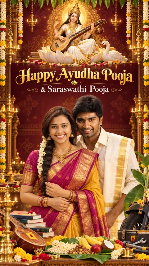 Festive Ayudha Pooja Poster