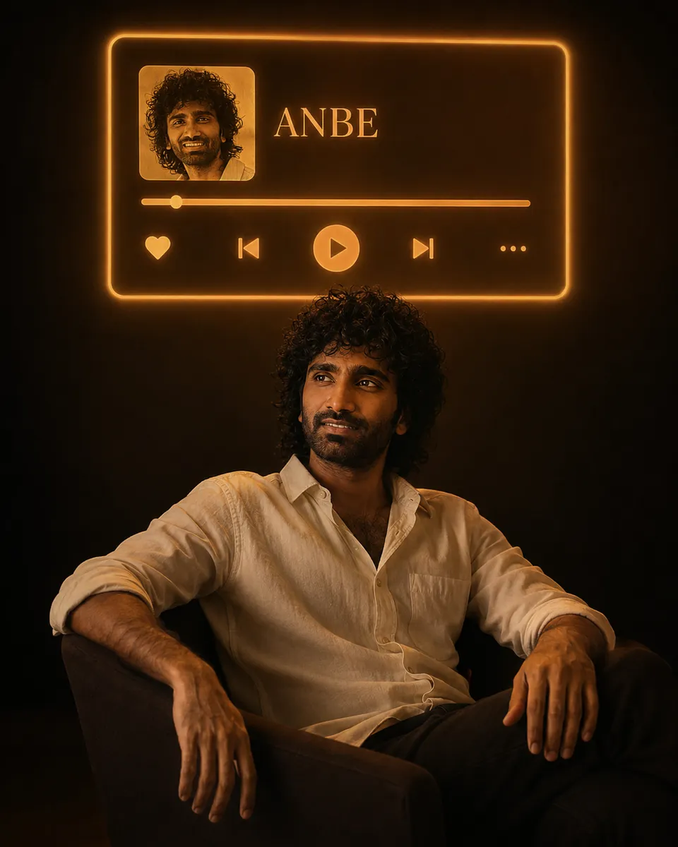 Cinematic Portrait With Music Player