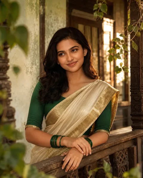 Serene Veranda Portrait