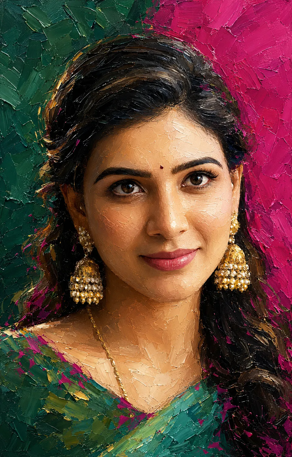 Impassioned Oil Portrait