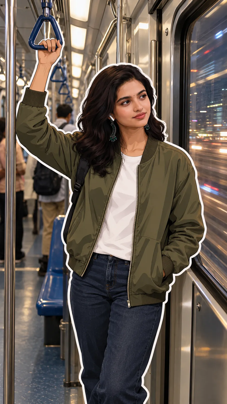 Metro Evening Sticker Scene