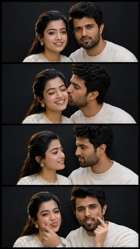 AI-generated example image for the prompt "Multi-Frame Couple Photo Strip"