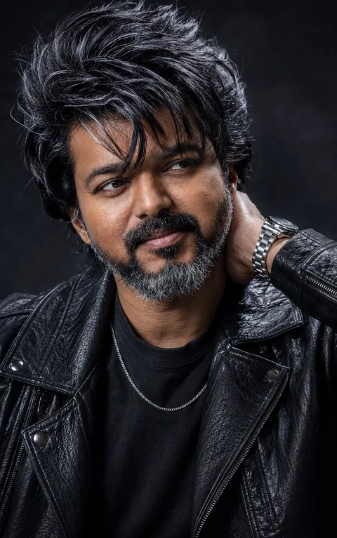 Gunmetal and Leather Portrait