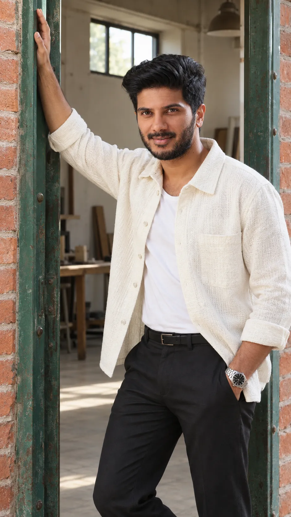 Casual Portrait in Doorway