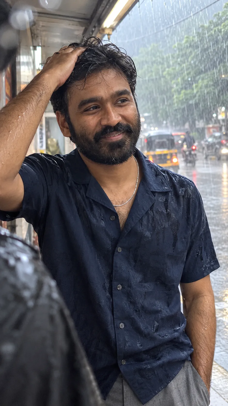 Candid Rainy Day Moment
