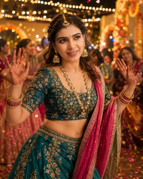AI-generated example image for the prompt "Sangeet Night"