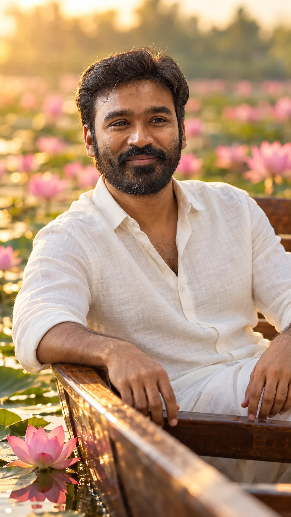 Serene Lotus Boat Moment
