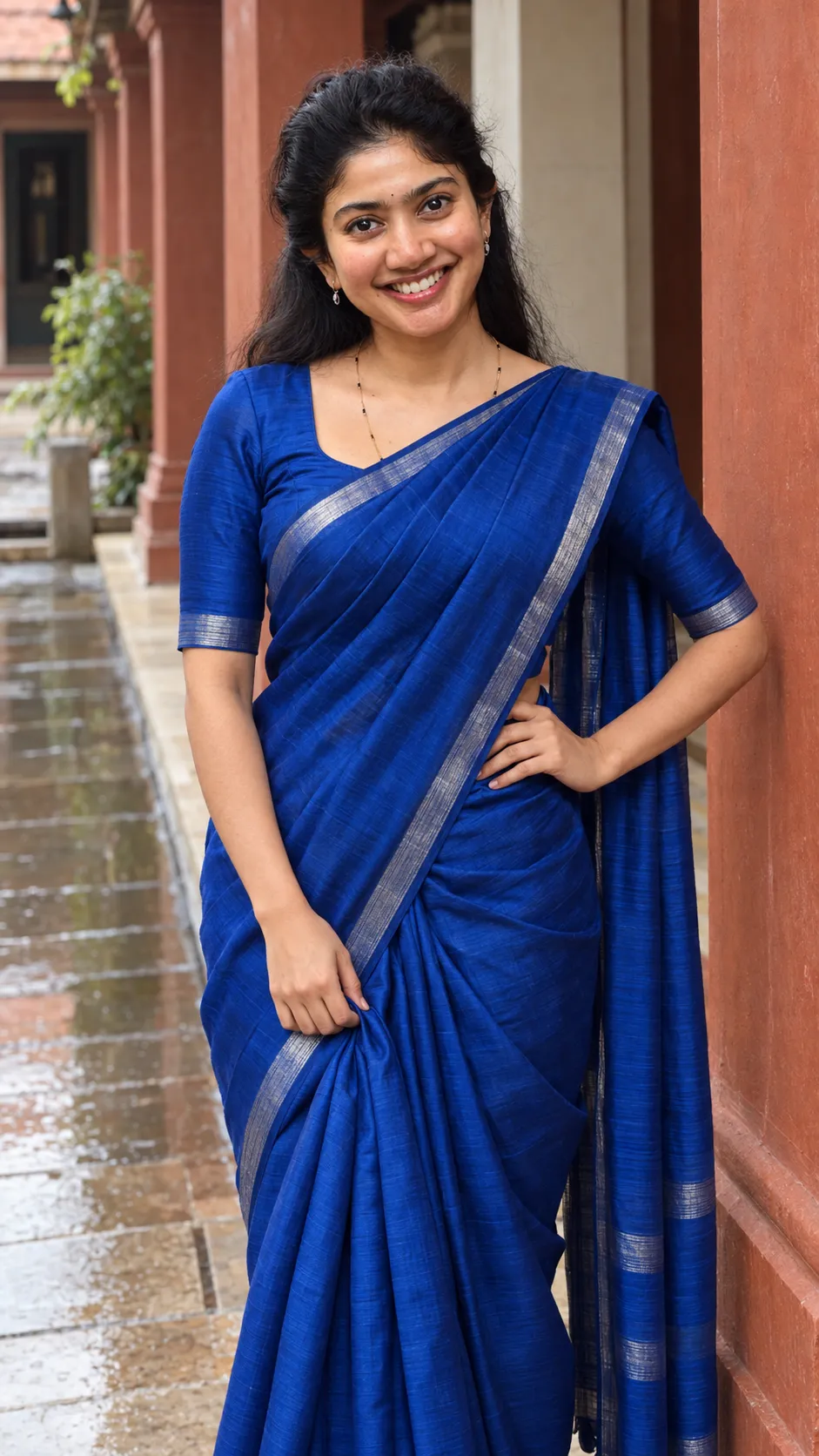 Cobalt Silk Elegance