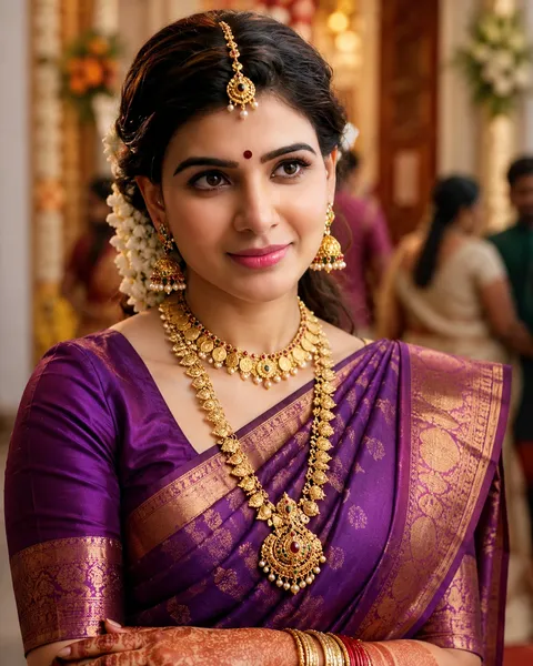 AI-generated example image for the prompt "The Wedding Guest, Tamil Reception"