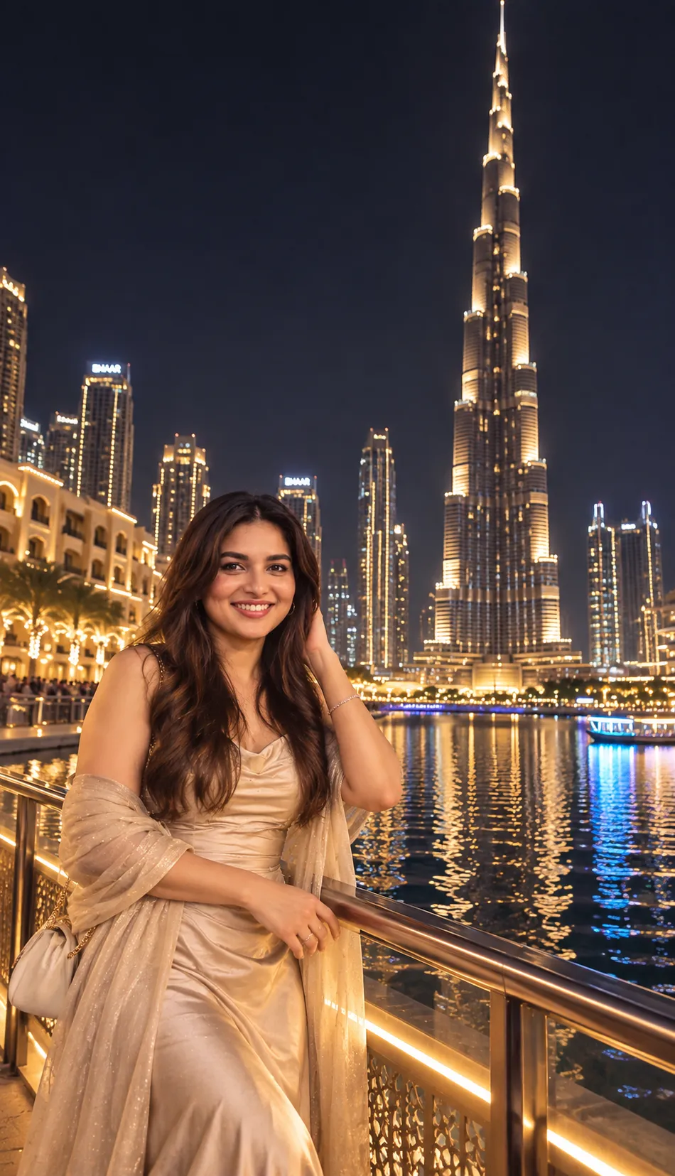 Dubai Night Luxury Portrait